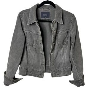 Mexx Corduroy Button Up Jacket Grey Size Small